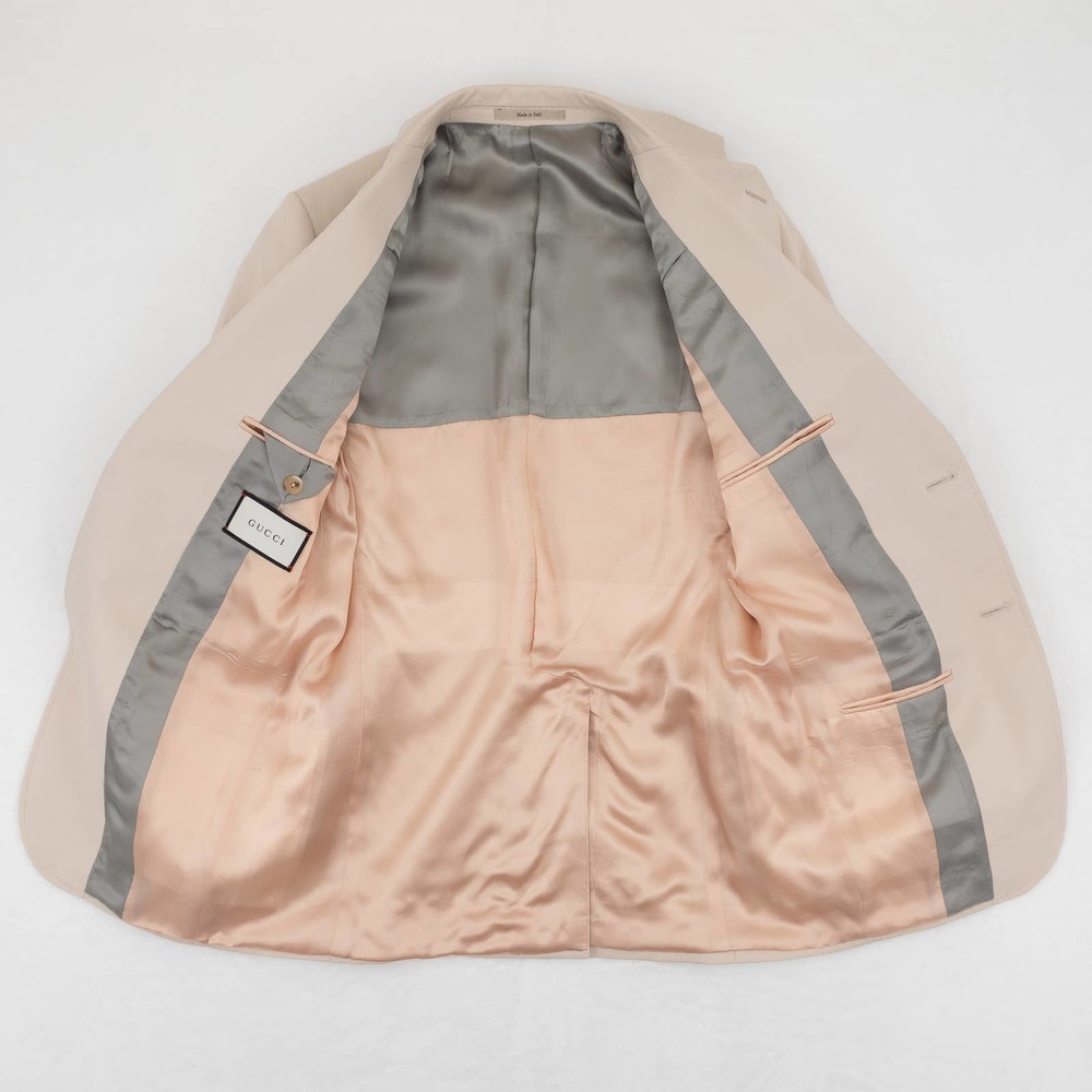 GUCCI Formal Jacket and Pants Cotton Men's 46 Beige - Picture 5 of 15